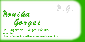 monika gorgei business card